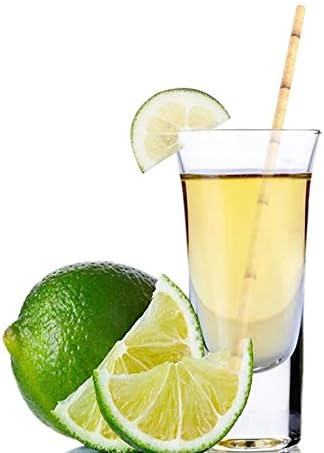 100% Biodegrabale Yellow Bamboo Straws, Pack of 100 Disposable Yellow Bamboo Printed Paper Drinking Straw for Party Cocktail Decoration...