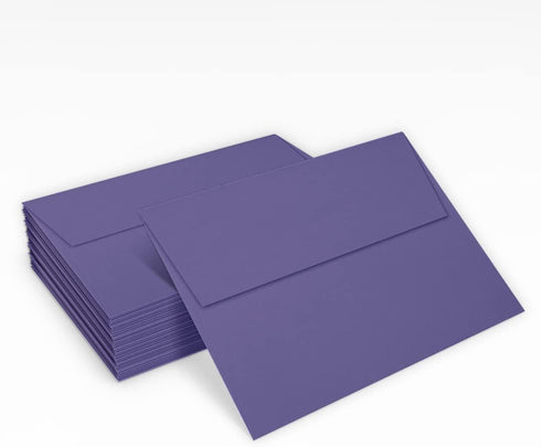 LUXPAPER A7 Invitation Envelopes for 5 x 7 Cards in 80 lb. Wisteria, Printable Envelopes for Invitations, w/ Peel and Press Seal, 50 Pack, Envelop...