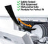 Stove Counter Gap Cover - Flexible Easy Clean Heat Resistant Wide & Long Gap Cap Fillers, Seals Spills Between Appliances, Furniture, Stovetop, Oven, Washer & Dryer, Set of 2 (Black, 21 Inches)
