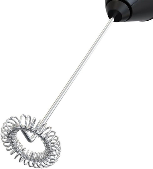 Milk Frother Handheld,Battery Operated Electric Milk Foam Maker with Stand,Coffee Frother,Stainless Steel Whisk Drink Mixer Foamer, for Coffee, La...