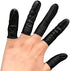 150pcs Disposable Latex Finger Cots Protective Fingertips Gloves Rubber Industrial Fingerstall Sleeves 65mmx25mm (Black)...