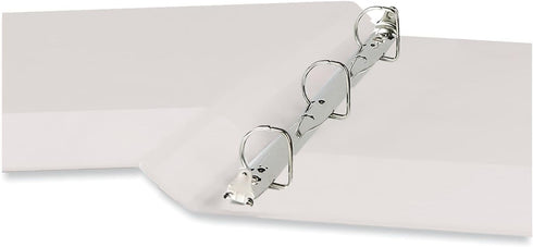 Universal 20702 Deluxe Round Ring View Binder, 1/2-Inch Capacity, 8.5 x 11, White...