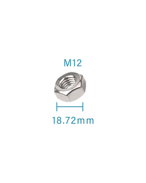 M12 Hex Nuts - IMScrews 304 Stainless Steel Hex Nuts - Durable, Rust-Resistant Fasteners for Home Repair and Professional Projects Pack of 10...
