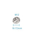 M12 Hex Nuts - IMScrews 304 Stainless Steel Hex Nuts - Durable, Rust-Resistant Fasteners for Home Repair and Professional Projects Pack of 10...