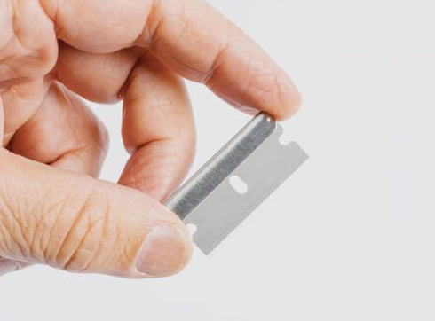 Single Edge Razor Blades - Two 10 Packs - 20 Blades - Heavy Duty SK5 Steel Utility Razor Blade Replacement in Convenient Storage Box...