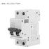 2P 250V Low-Voltage DC Miniature Circuit Breaker for Solar Panels Grid System din Rail Mount, Breaker DC Circuit Amp Solar Double Pole(63A)...