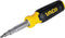VACO VAC1110 11-in-1 Multi-Bit Screwdriver Set, 8 Phillips, Slotted, Square, Torx Screwdriver Tips and 3 Nut Driver Sizes, Comfort Grip Handle...