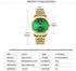 DREAMING Q&P Fq-043 Classic Golden Stainless Steel Male Female Crystals Quartz Wrist Watches for Man Woman Gold...