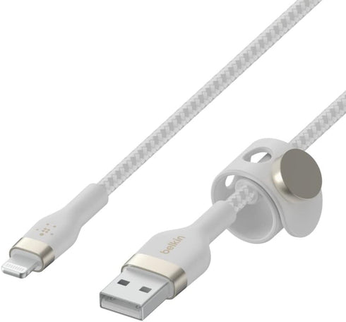 Belkin BoostCharge Pro Flex Braided USB A to Lightning Cable 2M/6.6FT - MFi Certified 20W Power Delivery iPhone Charger Cord - Apple Charger USB A...