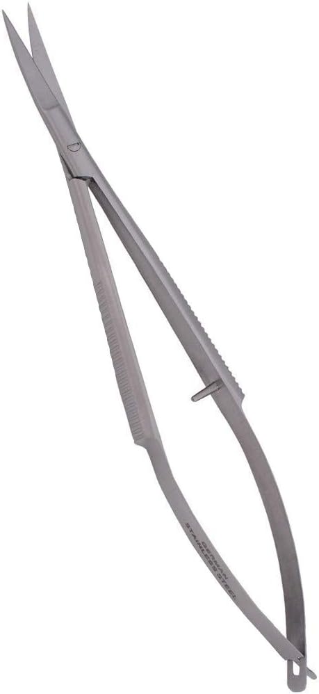 Embroidery Sewing Scissor - Spring Action Scissor 4.75" - German Stainless Steel, Curved Tip, Snips, Thread Scissor - By The Unique Edge...