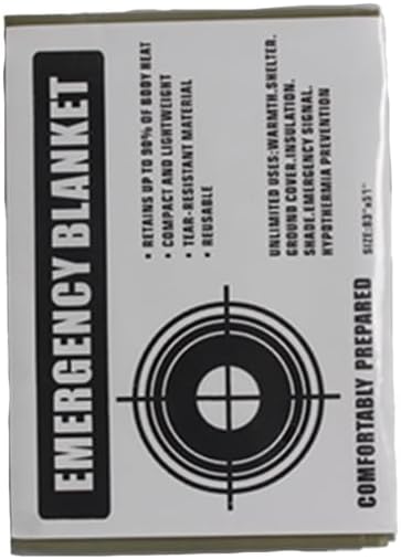 Emergency Blankets for Survival Blanket, Safe Emergency Mylar Thermal Blankets, Space Blanket Thermal Blanket Emergency Perfect for Outdoors, Hiki...