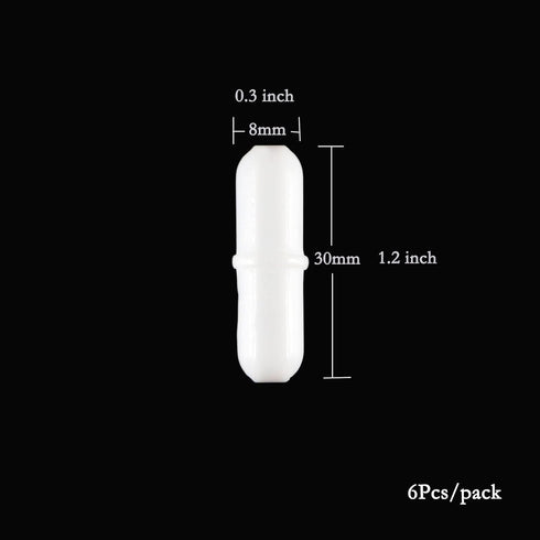 6Pcs PTFE Magnetic Stirrer Mixer Stir Bar, Magnetic Stir Bar 30mm/1.18 inch...