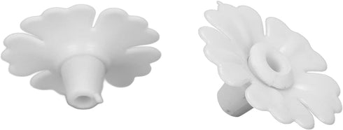 30 Set Hummingbird Hanging Feeders Flowers Hanging Bird Feeding Ports Replacement Outdoors Garden Supplies (White)...