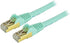 StarTech.com 2ft CAT6a Ethernet Cable - 10 Gigabit Shielded Snagless RJ45 100W PoE Patch Cord - 10GbE STP Network Cable w/Strain Relief - Aqua Flu...