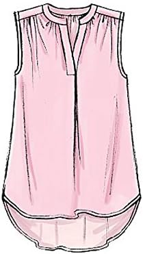 McCall's Patterns M7324 Misses' Half Placket Tops and Tunic, Size E5 (14-16-18-20-22)...