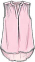McCall's Patterns M7324 Misses' Half Placket Tops and Tunic, Size E5 (14-16-18-20-22)...