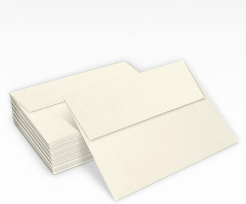LUXPaper 4Bar A1 Invitation Envelopes | Peel & Press | 3 5/8" x 5 1/8" | Natural Linen | 80lb. Text | 50 Qty...