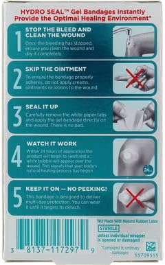 Band-Aid Hydro Seal All Purpose, 10 Count(One Size) Each(Pack of 5)...