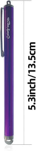 3-Pack 5.3'' Micro-Knit Mesh Tip Capacitive Stylus Pens for Touch Screens with Replaceable Fiber Tips, Universal Stylus Pens and Cleaning Cloth (H...