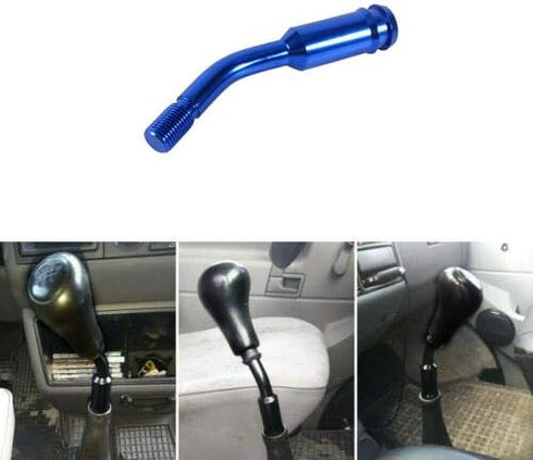 KIMISS Shift Knob Extender, 5 inch Car Shift Knob Extender Bending Gear Shifter Lever Extension for T4 1990-2003 Blue...