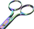 TULA 6 inch Straight Sharp Point Scissors, Rainbow...