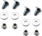 4pack 710-0451 Stainless Steel Skid Shoe Mounting Carriage Bolt Nuts kit Replacement C-ub Cadet MTD Snow Blower 784-5580 (5/16-18) 3/4"...