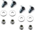 4pack 710-0451 Stainless Steel Skid Shoe Mounting Carriage Bolt Nuts kit Replacement C-ub Cadet MTD Snow Blower 784-5580 (5/16-18) 3/4"...