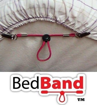 White Not Made in China. 100% USA Worker Assembled. Bed Sheet Holder, Gripper, Suspender and Strap. Smooth any Sheets on any Bed. Sleep Better. Pa...