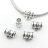 100g (About 125pcs) Mixed Tibetan Tube, Spacer Bail Bead Hanger Fit Charm European Bracelet Pendant (Antique Silver), 125...