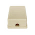NECABLES Phone Jack Surface Mount Dual Port Telephone Jack Box 4 Screw Terminals to 2 RJ11 6P4C Female Ivory...
