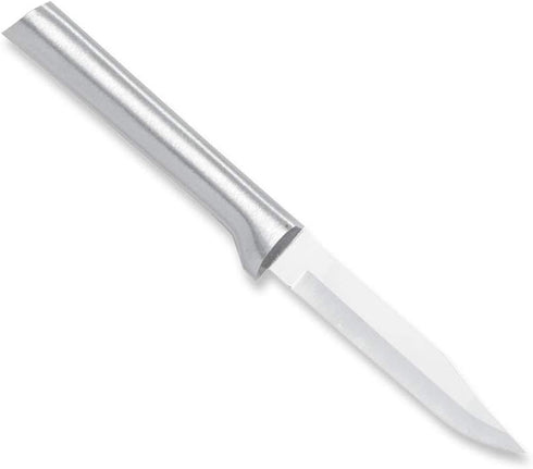 Rada Cutlery Regular Paring Knife (R101), 3.25" Stainless Steel Hollow Ground Blade, Made in USA, Made in USA, Silver Handle...