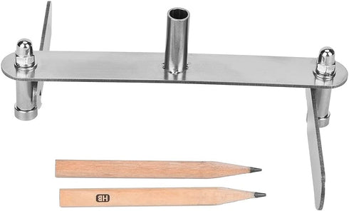 Center Finder, Stainless Steel Woodworking Marking Positioning Gauge Scriber Centering Tool Wood Center Finding Marker,Center Line Scriber Woodwor...