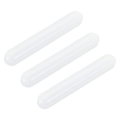 MECCANIXITY Magnetic Stirrer Mixer Stir Bar Rod 50mm/1.97" Cylinder Shape PTFE Coating Magnet White for Laboratory 3Pcs...