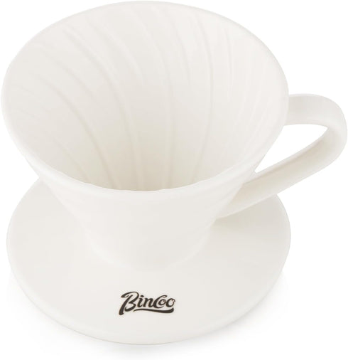 Bincoo Pour Over Coffee Dripper-V60 Ceramic Coffee Dripper Pour Over Cone Coffee Maker Size 01,Portable Coffee Maker For for Home, Cafe, Restauran...
