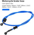 Keenso Motorcycle Front Brake Line, Braided Oil Hose Line Pipe Brake Clutch Oil Hoses Line Pipe Colorful Motorcycle Pit Dirt Bike Enduro Motocross...