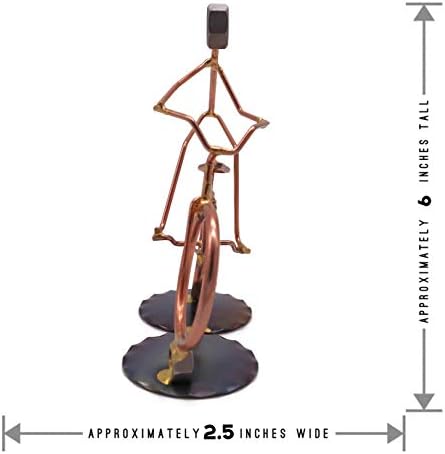 Free Style Bike Collectible Handmade Metal Art Figurine, Desk Accessories, Trophy, Boss Gift, Home Office Décor, Cycling...
