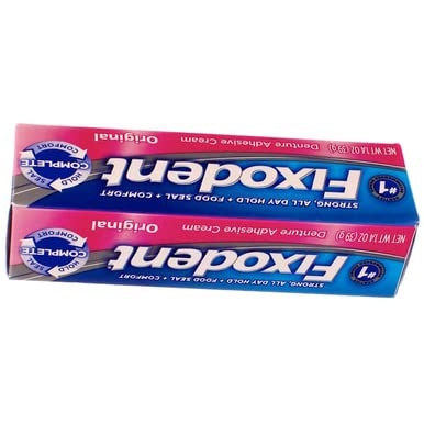 Fixodent Denture Adhesive Cream Original 1.4 Ounce (41ml) (6 Pack)...