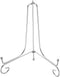 HOMSFOU Iron Plate Stand Plate Display Holder Silver Easel Stand Picture Frame Holder Photo Showing Rack for Dish Platter Book Tabletop Art...