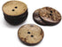 AMORNPHAN 20 PCS 1.5 Inch 40mm Brown Thick Natural Wooden Large Coconut Shell Buttons 2 Holes for Crafts DIY Clothing Sewing (40mm 20pcs)...