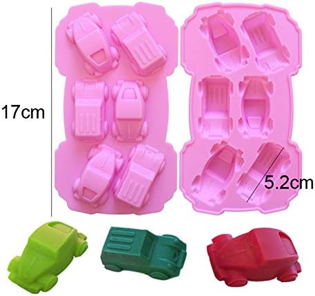 5Pcs/set Different Tire Wheel Carton Car Shape Boy Toy for Baking Fondant Birthday Theme Party Pudding Cake Bread Tart Soap Pie Drop Glue Decor Si...