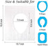NEAGLORY 100 Pack Disposable Plastic Toilet Seat Cover Waterproof and Non Slip Individually Wrapped, for Travel, Toilet Seat Protectors for Toddle...
