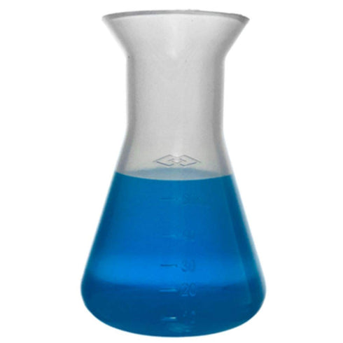 Plastic Erlenmeyer Flask Set - 3 Sizes - 50, 250, and 500ml, Karter Scientific 230C9...