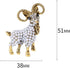 Opexicos 2Pcs Fashion Alloy Pearl Goat Brooch Cute Animal Brooches Clothing Accessories Children's Holiday Gift...