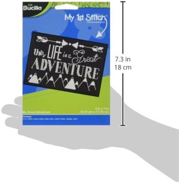 Bucilla My 1st Adventure Mini Cross 7"X5" 14 Count Stitch Kit...