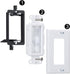 Brush Wall Plate Deco Bristle Insert with Single Gang Mounting Bracket for Low Voltage Cable Pass Through HDTV HDMI Home Theater Networking Wires ...