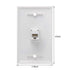 Ethernet Wall Plate, 1 Port Cat 6 RJ45 Keystone Female to Female Wall Plate Compatible with Cat7/6/6e/5/5e Ethernet Devices...