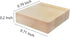 Abbaoww 200 Pcs Wood Blank Letter Tiles Unfinished Blank Wood Squares for Craft, Decoration, Altered Art and Laser Engraving Carving...