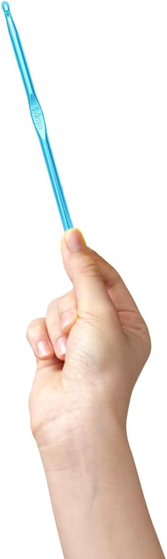 6 PCS Crochet Hook Set,5MM Aluminum Crochet Hook,Knitting Needles for DIY Yarn Craft,Crochet Needle Great Handmade DIY Gift for Friends,Nice Gift ...