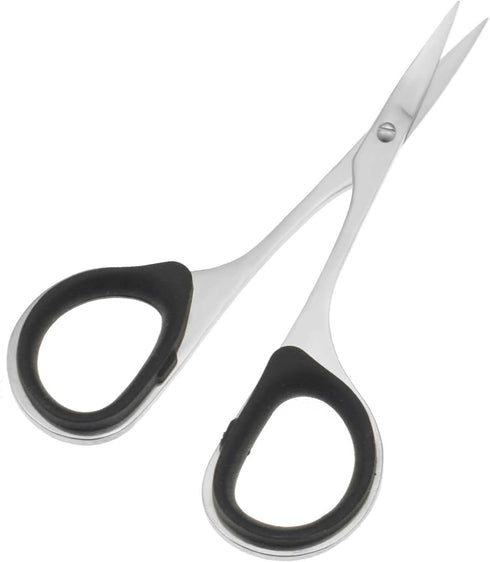 NC 2 Pieces Sewing and Embroidery Scissors Curved, Sharp, Stainless-Steel Design | Precision Tips, Ergonomic Rubber Handle Grip Small, Compact DIY...