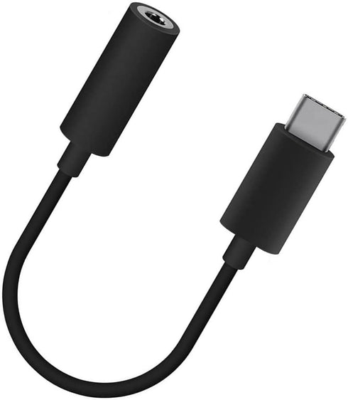 x 3 Pcs USB 3.1 Type C Male (USB-C) to 3.5mm Female Audio Adapter Headphone Headset Extender for Samsung Galaxy S8 & S8 Plus, Google Pixel, LG G6 ...